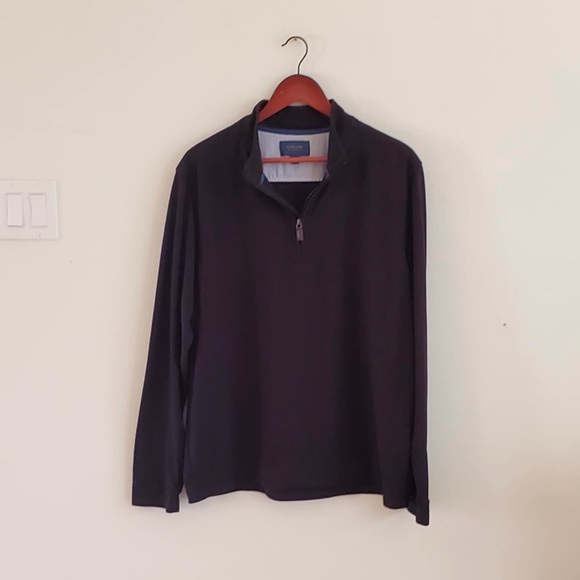 FAIRLANE Performance Golf Pique Mens Navy Blue L Shirt - Picture 3 of 5